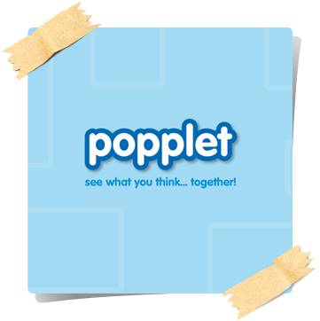 Popplet learning app for students logo