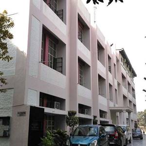 schools in saket NGFS School building view